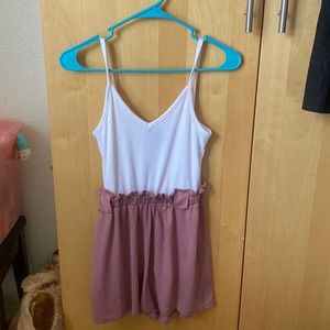 White and pink body suit. Rue21 small